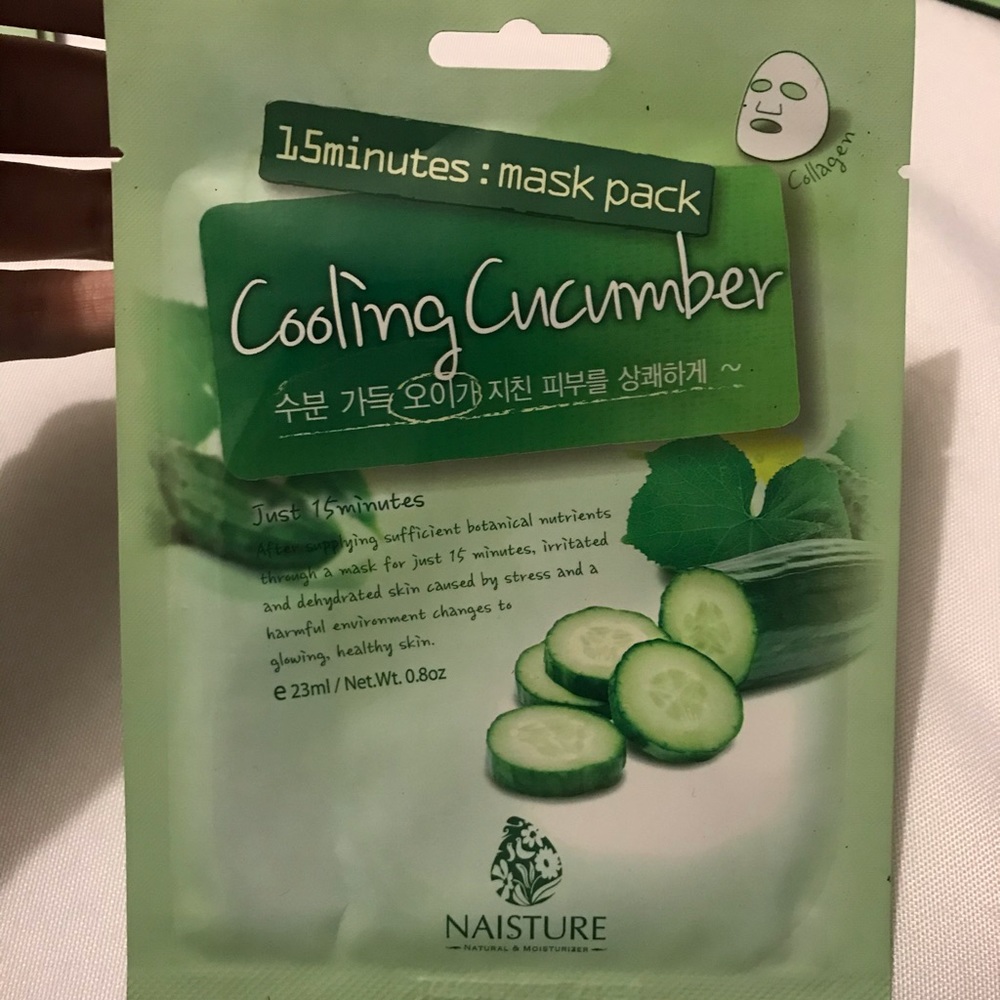 5 Pack Naisture Cooling Cucumber Sheet Mask